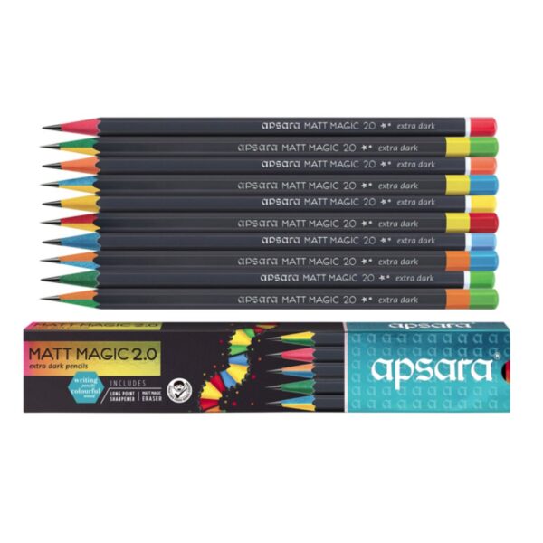 Apsara Matt Magic 2.0 Pencils - 10 Pcs Pack