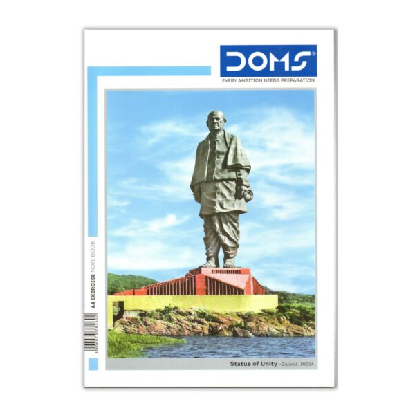 DOMS A4 Exercise Notebook - 240 Pages, Single Line Ruled