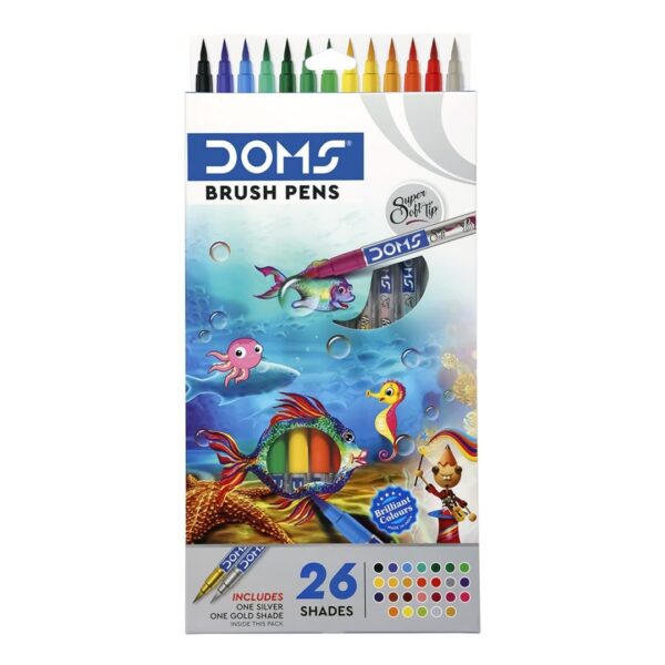DOMS Brush Pens - 26 Shades