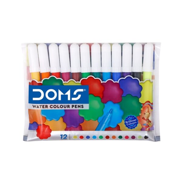 DOMS Mini Water Colour Pens - 12 Shades