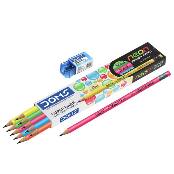 DOMS Neon Pencils - 10 Pcs Pack