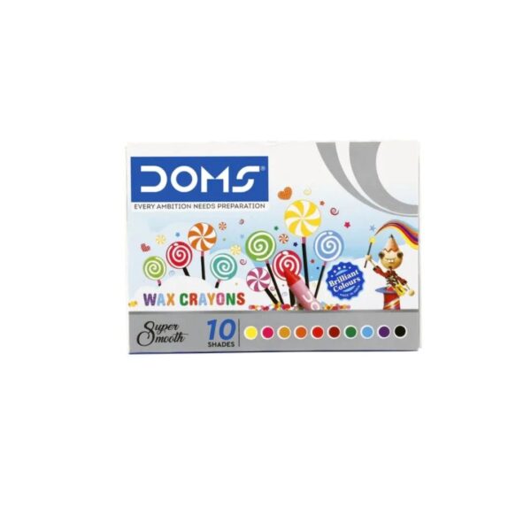 DOMS Mini Wax Crayons - 10 Shades