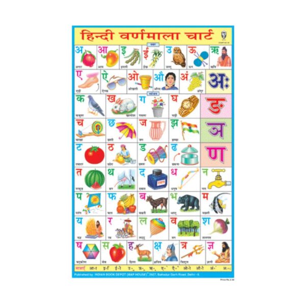Hindi Varnmala – Cut & Paste Educational Chart Paper