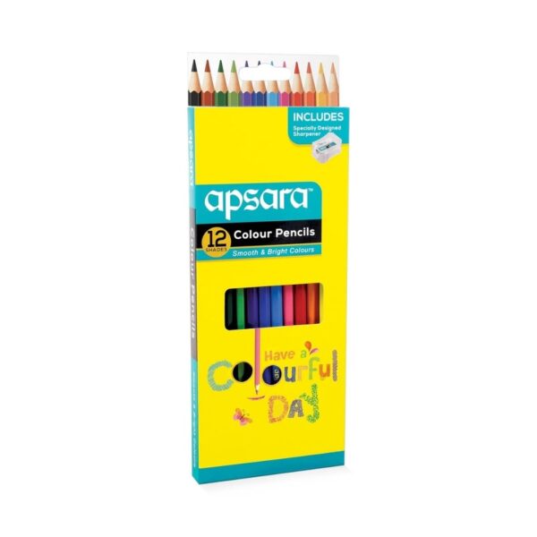 Apsara Colour Pencils - 12 Shades