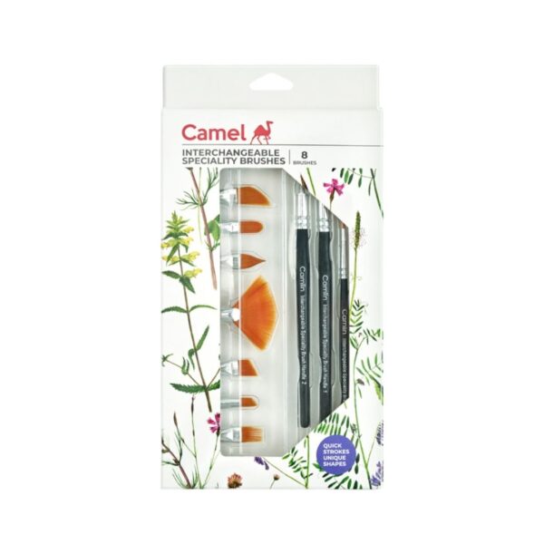 Camel Interchangeable Speciality Brushes – Set of 08