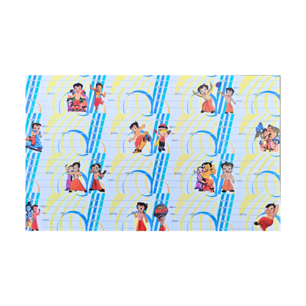 Chhota Bheem Notebook Name Stickers – 1 Sheet