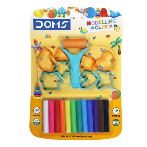 DOMS Modelling Clay - 12 Shades