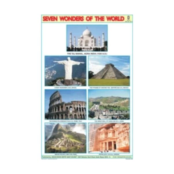 7  Wonders Of The World  – Cut & Paste Educational Chart Paper