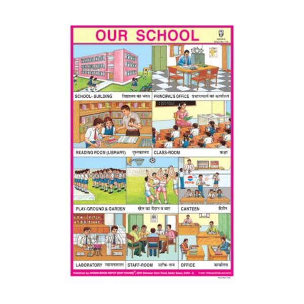 Our School – Cut & Paste Educational Chart Paper