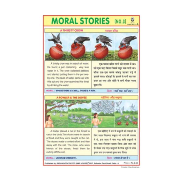 Moral Stories - 5 – Cut & Paste Educational Chart Paper
