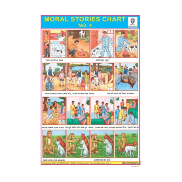 Moral Stories - 10 – Cut & Paste Educational Chart Paper