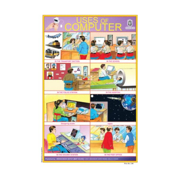 Uses of Computer – Cut & Paste Educational Chart Paper