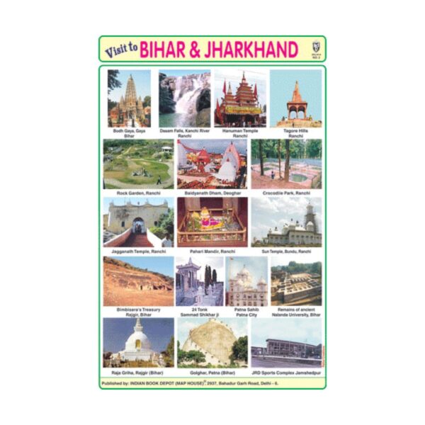 Bihar & Jharkhand – Cut & Paste Educational Chart Paper