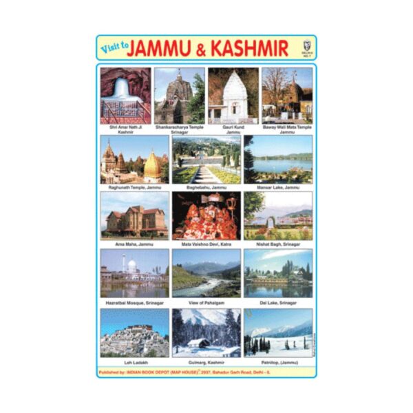 Jammu & Kashmir – Cut & Paste Educational Chart Paper