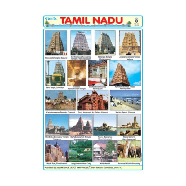 Tamil Nadu – Cut & Paste Educational Chart Paper