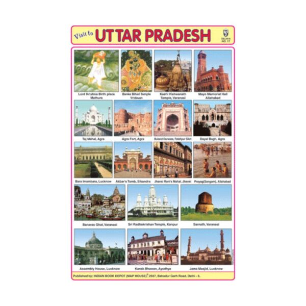 Uttar Pradesh – Cut & Paste Educational Chart Paper