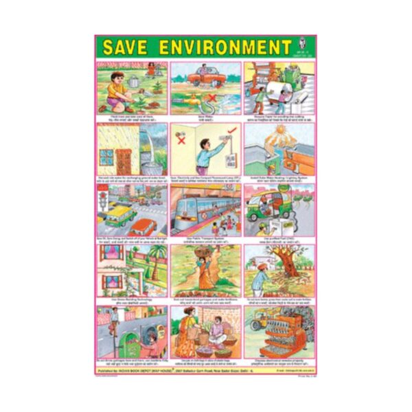 Save Environment – Cut & Paste Educational Chart Paper