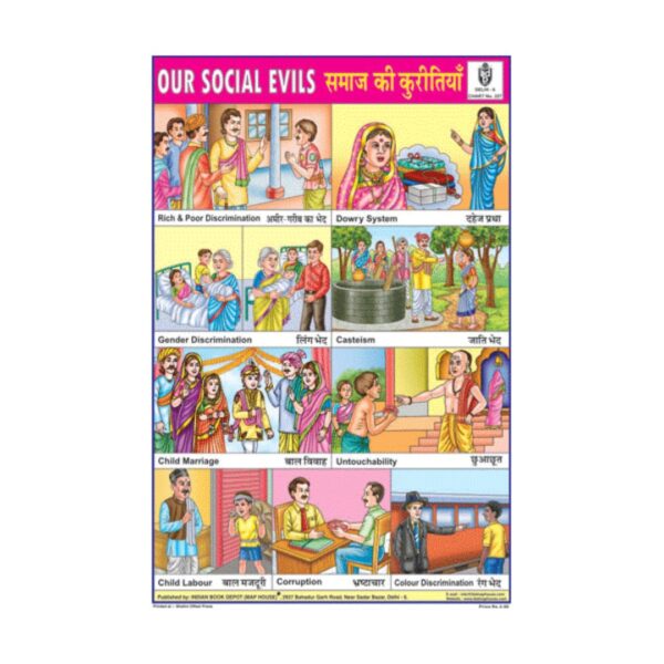 Our Social Evils – Cut & Paste Educational Chart Paper