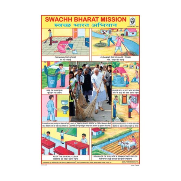 Swachh Bharat Mission – Cut & Paste Educational Chart Paper
