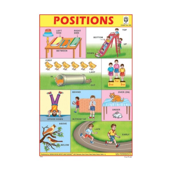 Positions – Cut & Paste Educational Chart Paper