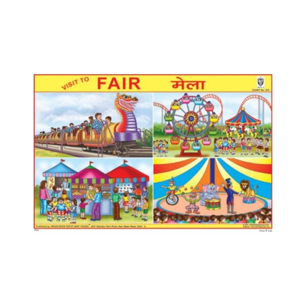 Visit to Fair – Cut & Paste Educational Chart Paper