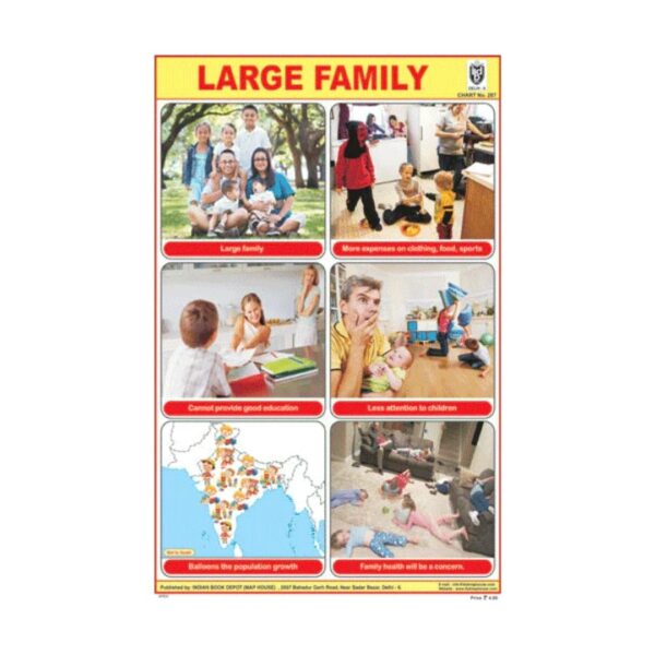 Large Family – Cut & Paste Educational Chart Paper