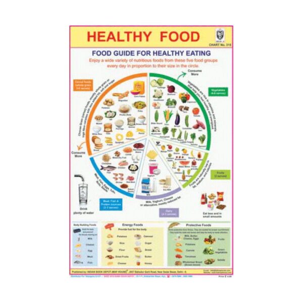 Healthy Food – Cut & Paste Educational Chart Paper