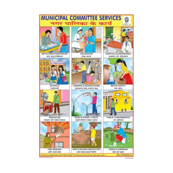 Municipal Committee Services  – Cut & Paste Educational Chart Paper