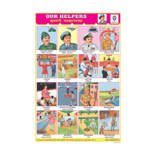 Our Helpers – Cut & Paste Educational Chart Paper