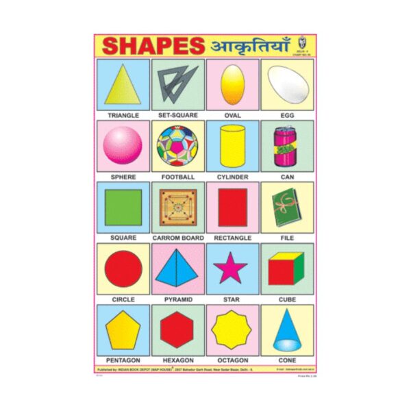 Shapes – Cut & Paste Educational Chart Paper