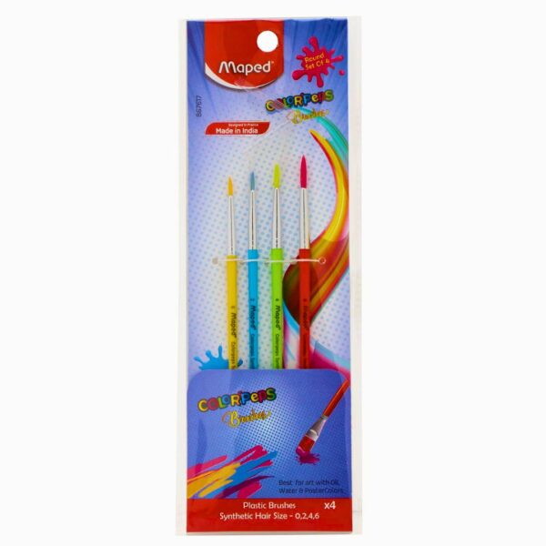 Maped Colorpeps Round Brushes - Set of 04