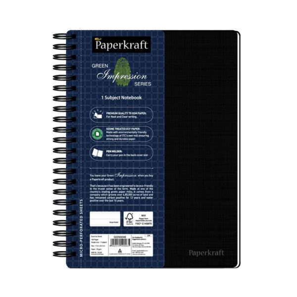 Paperkraft Green Impression - 160 Pages, Single Line