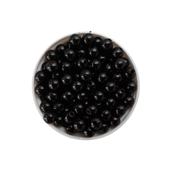 Round Beads - 5 MM Black, 40g