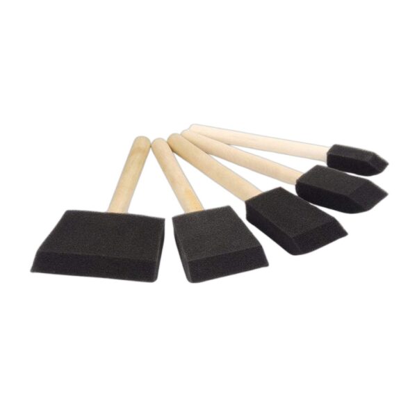 Black Sponge Set with Handle - 5 Pcs