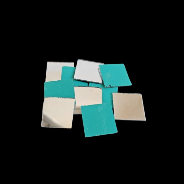 Square Shape Glass Mirror – 23 MM (40g Pack)
