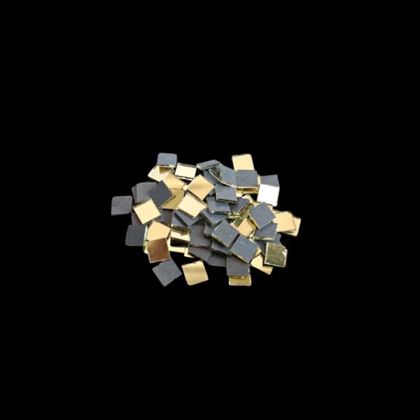 Golden Square Shape Glass Mirror – 7 MM (40g Pack)
