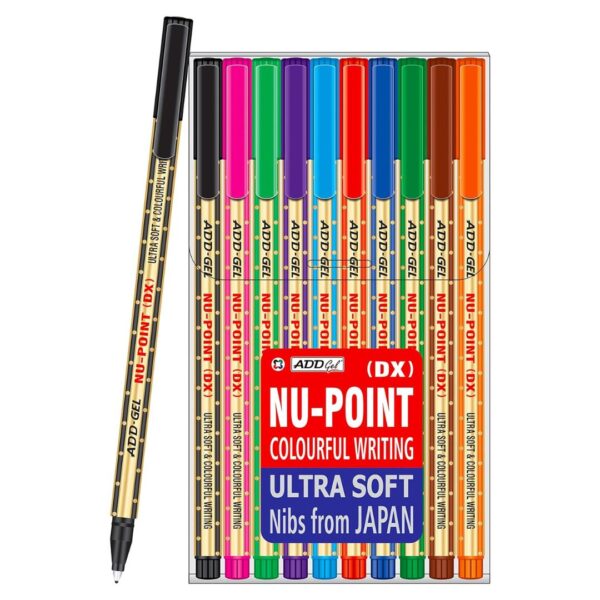 Add Gel Nu-Point Colour Pens – 10 Shades