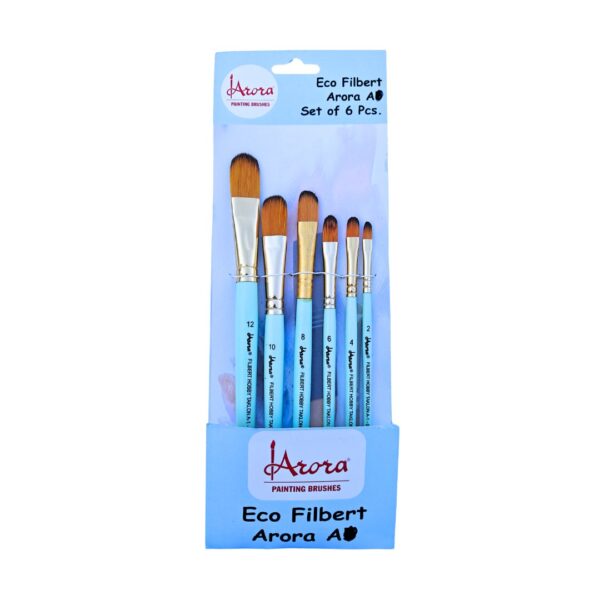 Arora Filbert Brushes – Set of 06