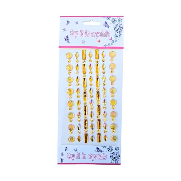 Golden Adhesive Stones