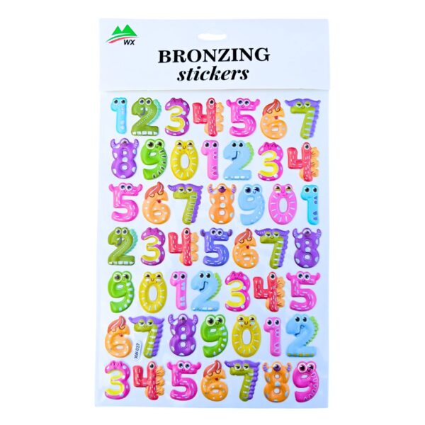 Numbers Puffy Sticker