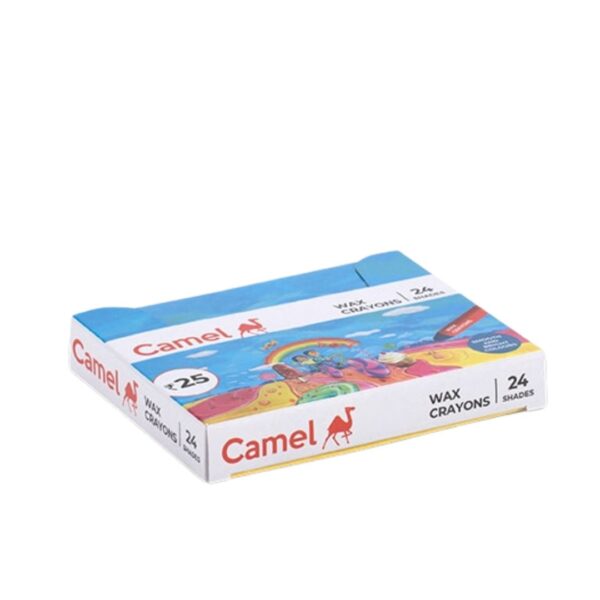 Camel Regular Wax Crayons – 24 Shades