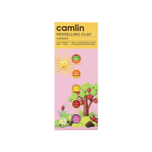 Camlin Modelling Clay – 6 Shades, 50g