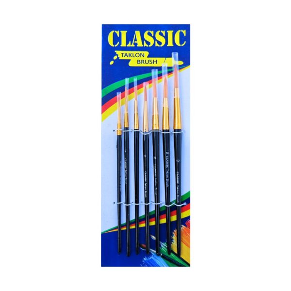 Classic Round Painting Brushes – Set of 07