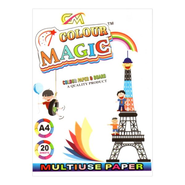 Colour Magic White Craft Sheets – 20 Sheets (A4 Size)