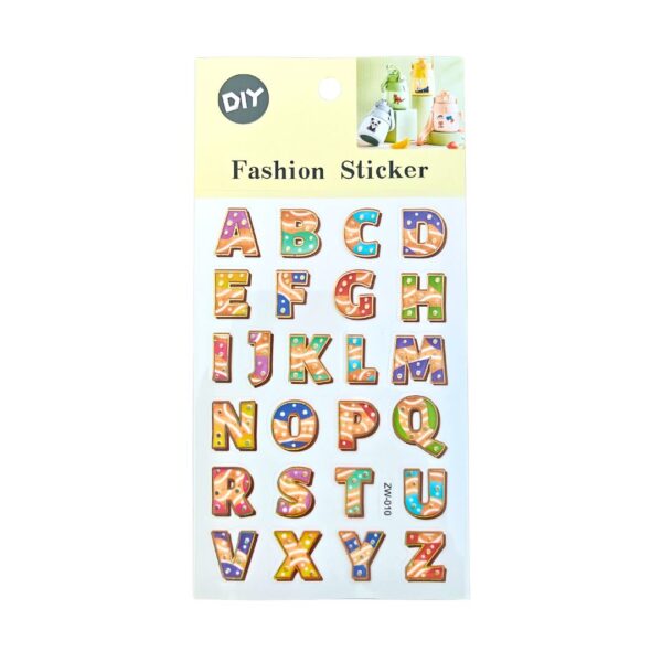Fashion Craft Alphabets Stickers