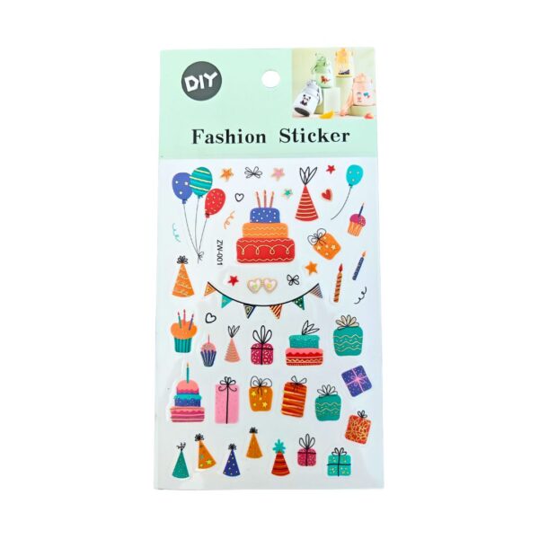 Fashion Craft Birthday Theme Stickers