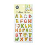 Fashion Craft Fruits Themed Alphabets Stickers