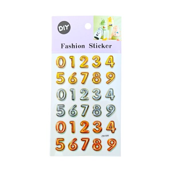 Fashion Craft Numbers Stickers