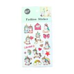 Fashion Craft Unicorn Cartoon Stickers