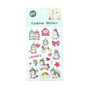 Fashion Craft Unicorn Cartoon Stickers